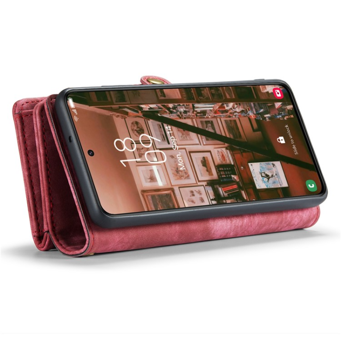 Caseme - Caseme Galaxy S23 Plånboksfodral Detachable - Röd