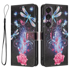 A-One Brand - Sony Xperia 1 VII Plånboksfodral Pattern Printing - Dragonfly