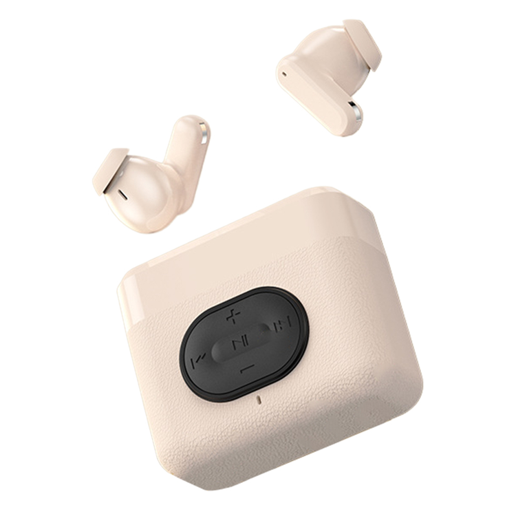 TWS Trådlösa Bluetooth-Hörlurar 5.4 In-Ear ENC IPX4 Vattentäta LX-13 (Beige) | 5566 | AlltMobil