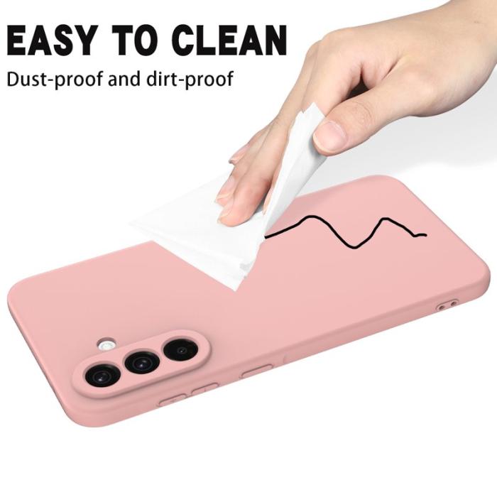 OEM - Mobilskal till Samsung Galaxy S26+ Flytande Silikon Med Handrem - Rosa