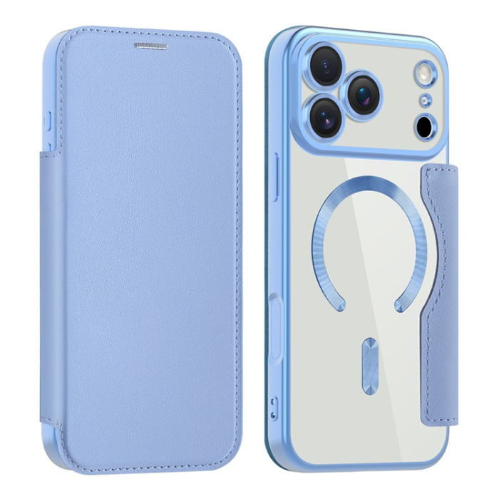 A-One Brand - iPhone 17 Pro Max Plånboksfodral MagSafe RFID - Blå