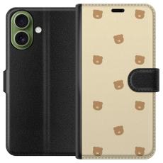 Gustaf - Pl&aring;nboksfodral till Apple iPhone 17 med Bj&ouml;rnm&ouml;nster