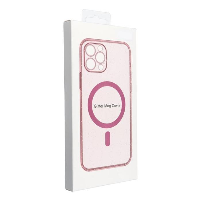 OEM - Galaxy S25 Ultra Mobilskal Magsafe Clear - Glitter Rosa