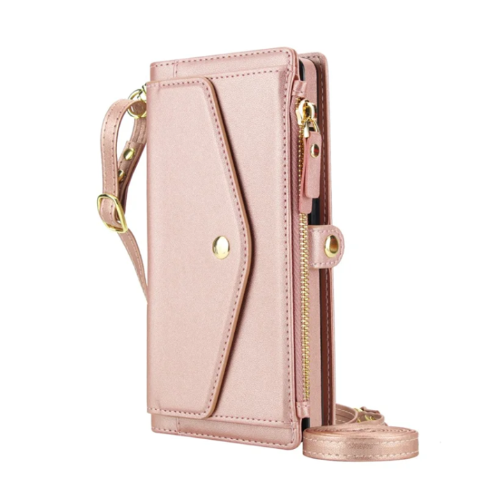 A-One Brand - Galaxy S25 Ultra Plånboksfodral MagSafe Detachable - Rosa Guld