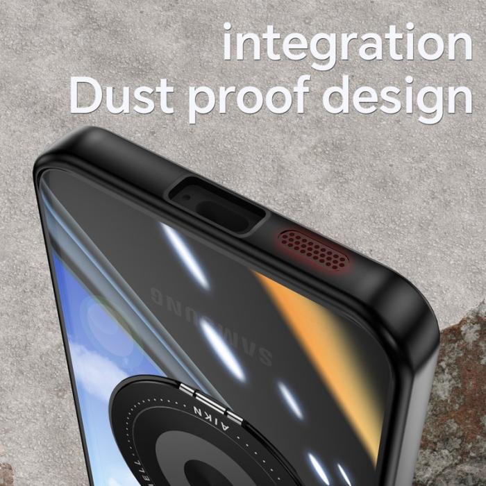 OEM - Mobilskal för Samsung Galaxy S26 Magnetiskt PC + TPU med Kickstand - Svart