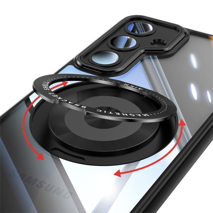 OEM - Mobilskal för Samsung Galaxy S26 Magnetiskt PC + TPU med Kickstand - Svart