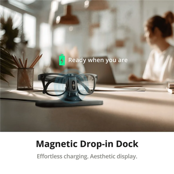 BoboVR - BOBOVR Smart AI 3-i-1 Glasögon Bärbar Laddningsdock CG2 För Ray-Ban Meta