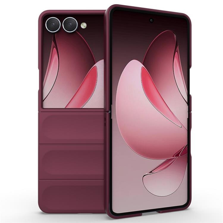 Galaxy Z Flip7 Mobilskal Anti-Drop TPU Rugged - Vinröd | 2353 | AlltMobil