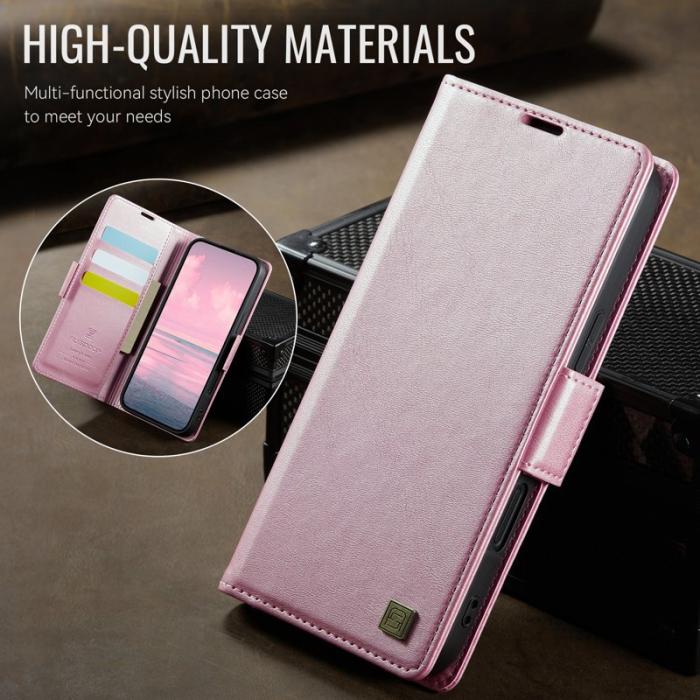 AUTSPACE - AUTSPACE iPhone 16 Plus Fodral Retro Konstläder - Rosa