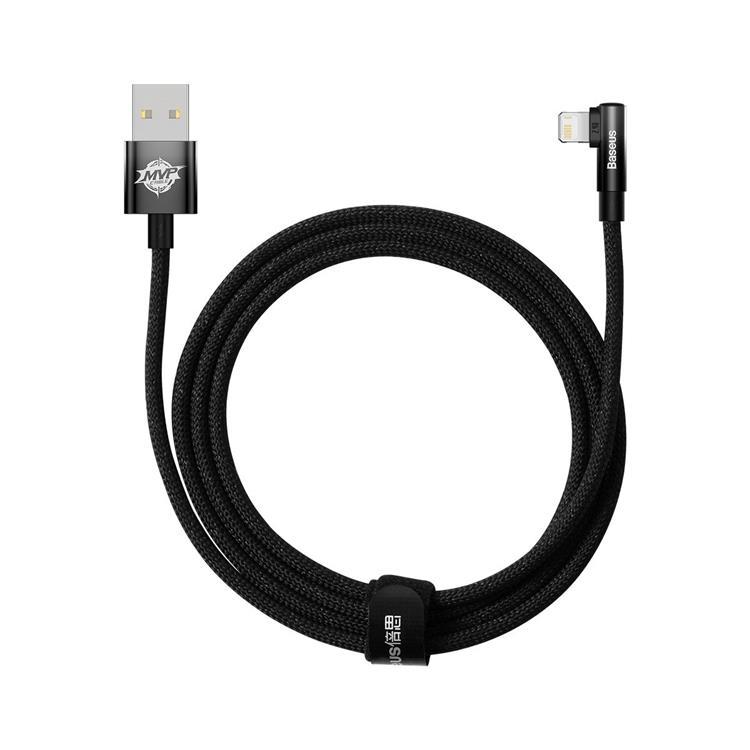 Baseus Elbow USB-A till Lightning kabel 2m - Svart | 3541 | AlltMobil