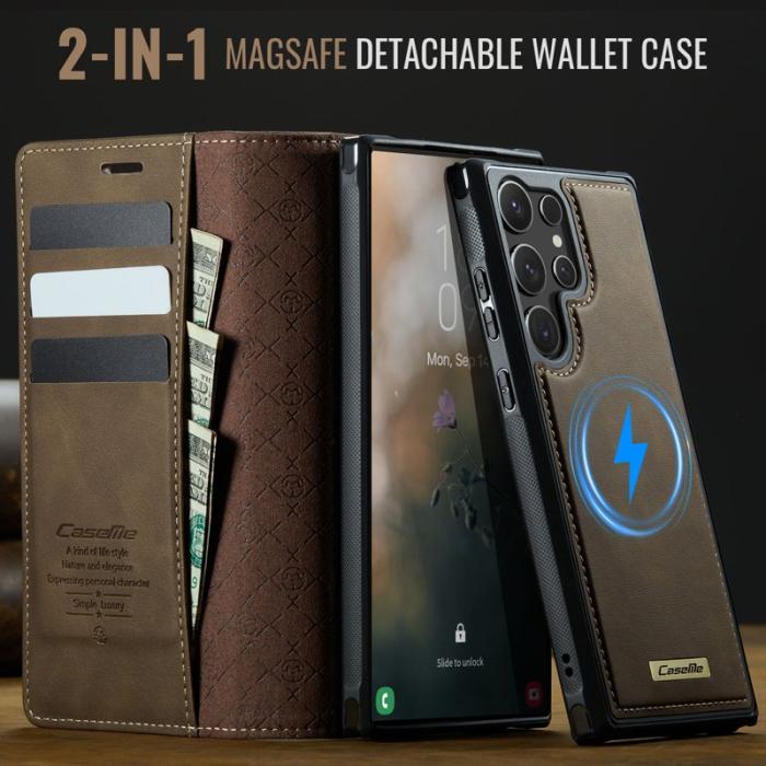 Caseme - CASEME C49 Fodral för Samsung Galaxy S25 Ultra - Kaffe