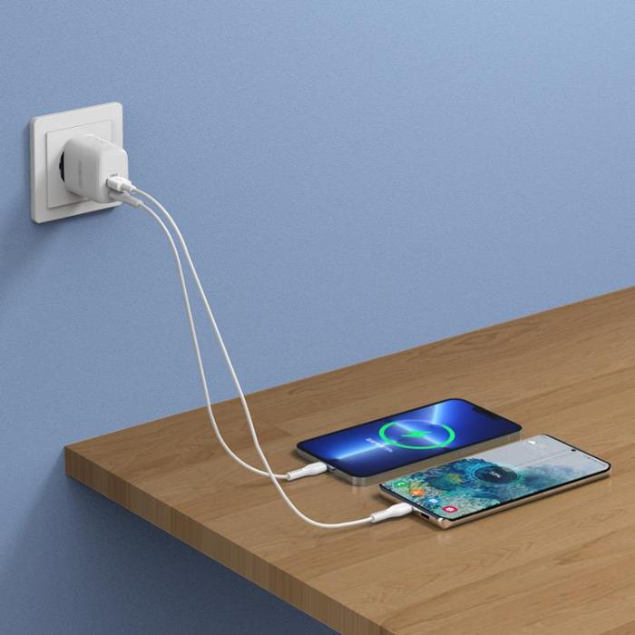 UTGATT1 - Duzzona Väggladdare 30W USB Till Typ-C - Vit