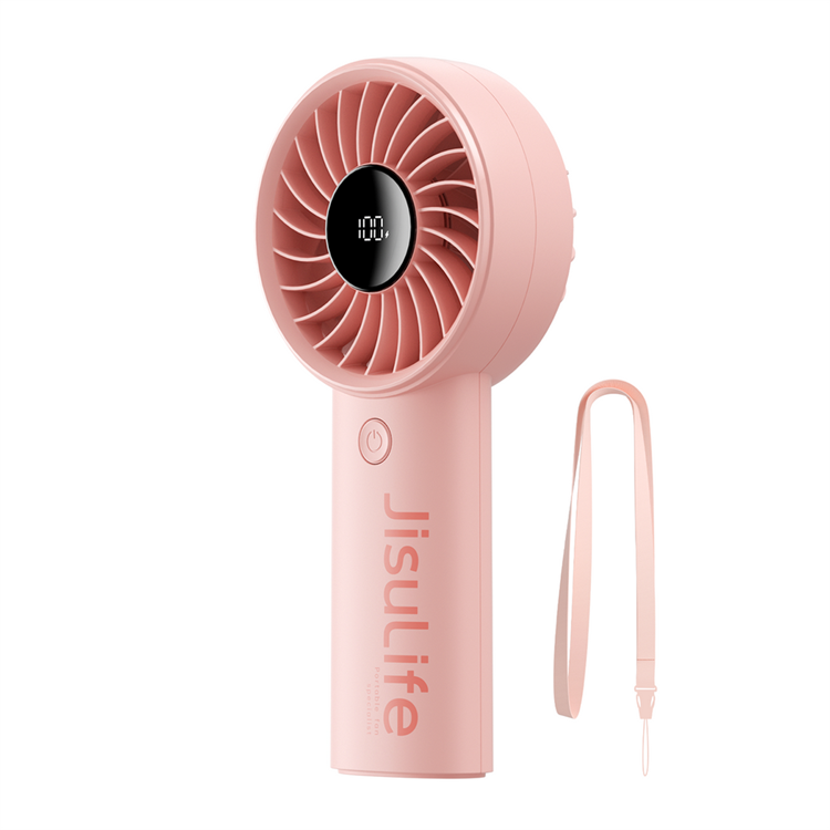 Jisulife Bärbar USB Handfläkt 3600 mAh Fan Life4 - Rosa