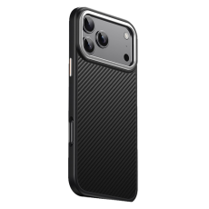 A-One Brand - iPhone 17 Pro Max Mobilskal MagSafe Carbon Fiber - Svart/Silver