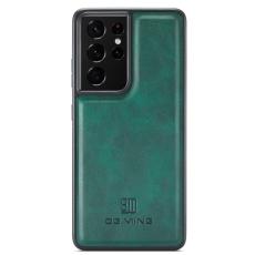 DG.MING - DG.MING Mobilskal till Galaxy S21 Ultra 5G i L&auml;der - Gr&ouml;n