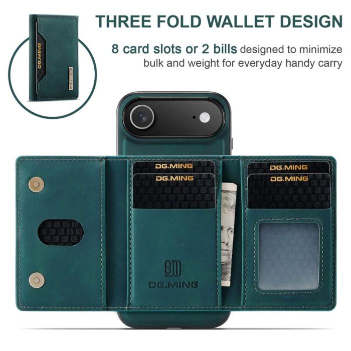 DG.MING - DG.MING M2 Series Mobilskal till iPhone Air PU + PC + TPU - Grön