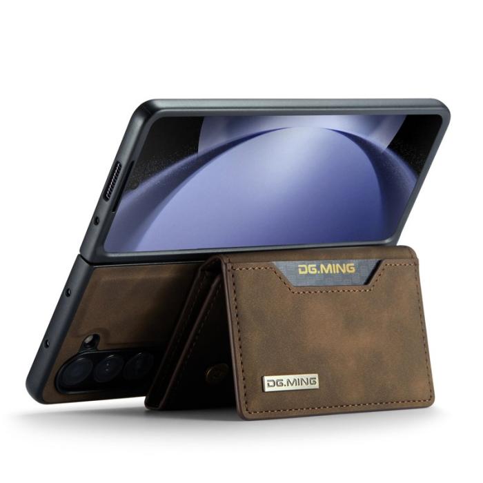 DG.MING - DG.MING M2 Series Kickstand Plånboksfodral Samsung Galaxy Z Fold5 Brun