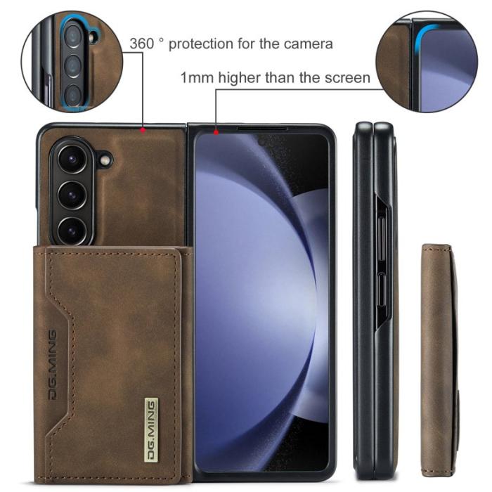 DG.MING - DG.MING M2 Series Kickstand Plånboksfodral Samsung Galaxy Z Fold5 Brun