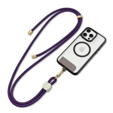 Dux Ducis - DUX DUCIS Garden Series Telefon Lanyard Justerbar Nackrem - M&ouml;rklila