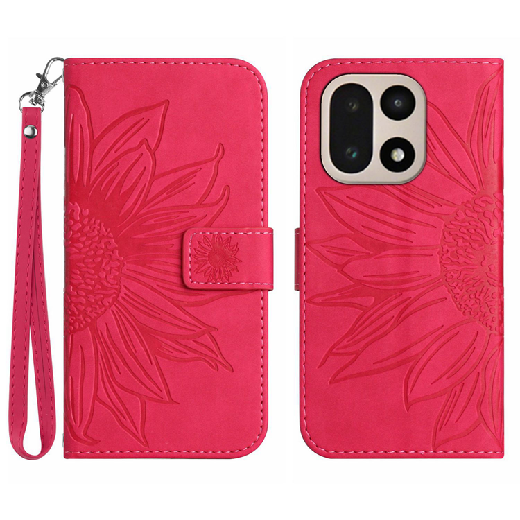 OnePlus 15 Plånboksfodral Sunflower Imprint Konstläder (Rosa) | 2353 | AlltMobil