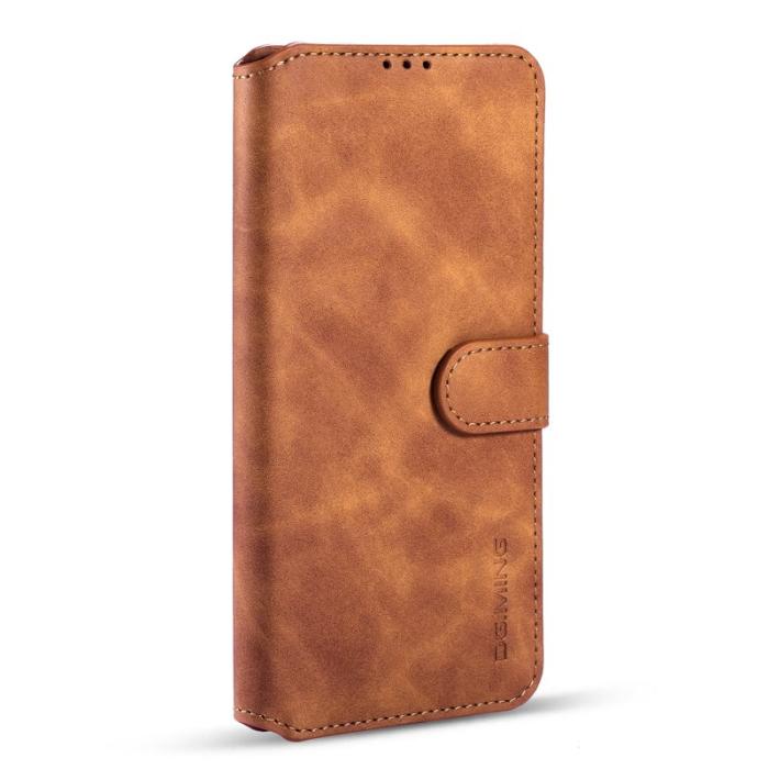 DG.MING - DG.MING Plånboksfodral Konstläder till Samsung Galaxy S21 FE - Brun