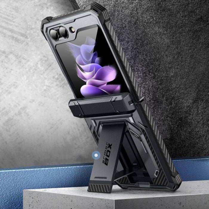 UTGATT - SupCase Galaxy Z Flip 5 Mobilskal Armorbox - Svart