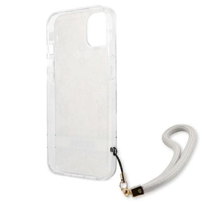Guess - Guess iPhone 13 Mini Skal Flower Strap - Guld