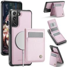 JEEHOOD - JEEHOOD J06 Konstl&auml;der fodral till Samsung Galaxy S21+ 5G - Rosa