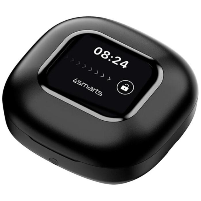 4smarts - 4smarts OWS In-Ear Hörlurar Bluetooth med AI Display SkyBuds - Svart