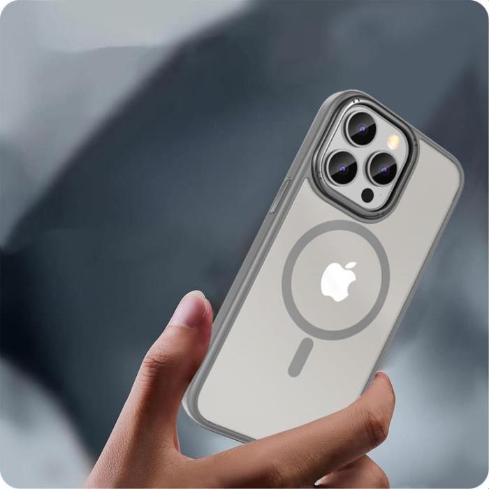 Tech-Protect - Tech-Protect iPhone 15 Pro Mobilskal Magsafe Magmat 2 - Titanium