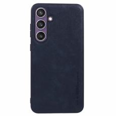 X-Level - X-LEVEL Bojue-3 Mobilskal till Samsung Galaxy S24 FE PU L&auml;der Bl&aring;