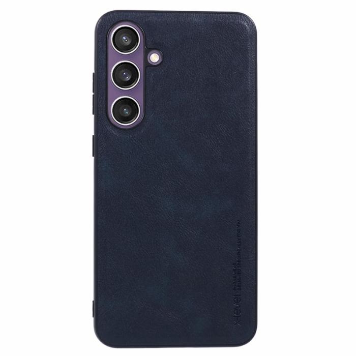 X-Level - X-LEVEL Bojue-3 Mobilskal till Samsung Galaxy S24 FE PU Läder Blå