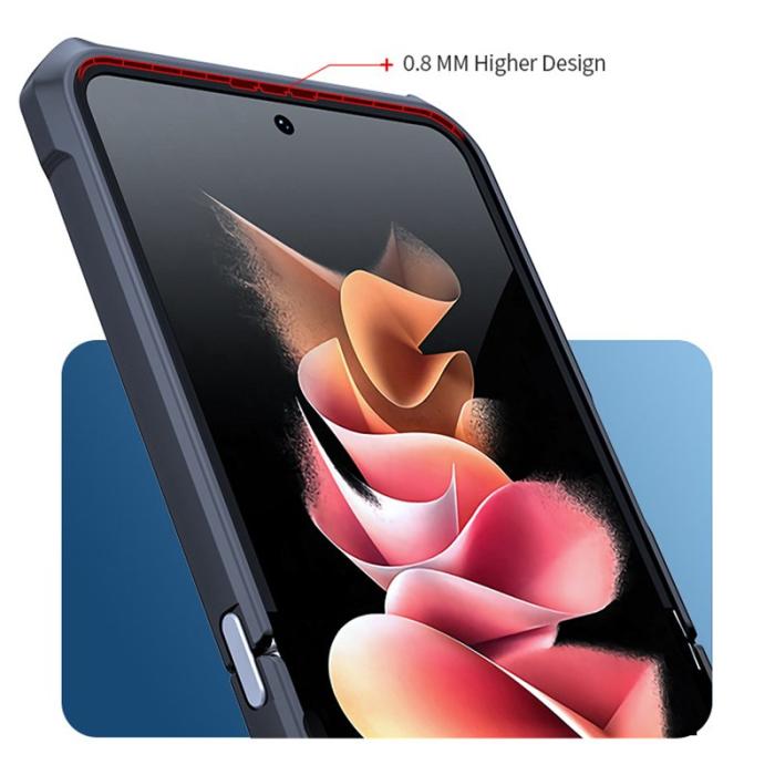 XUNDD - XUNDD Mobilskal till Samsung Galaxy Z Flip4 5G Acrylic TPU Svart
