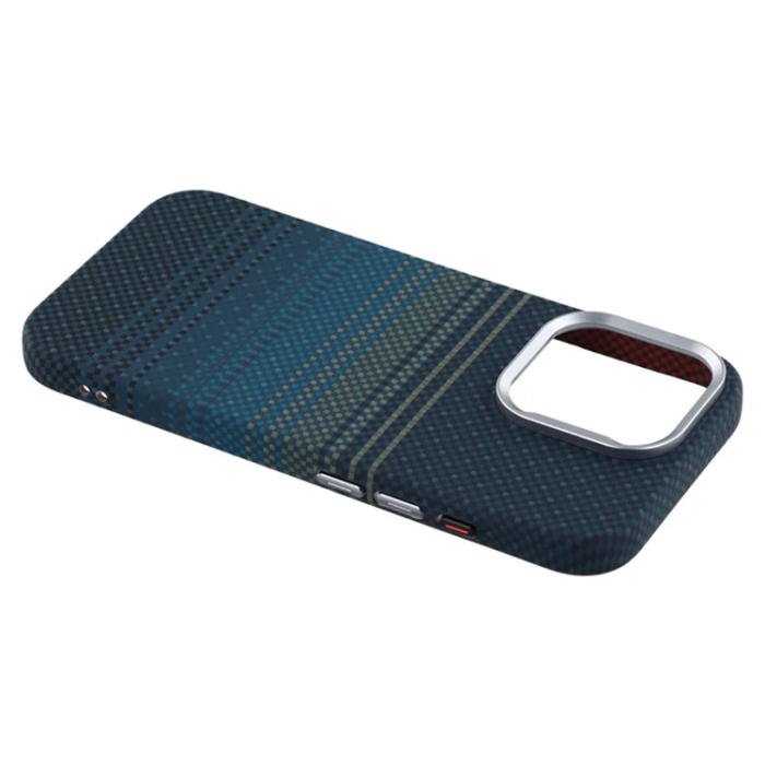 A-One Brand - iPhone 16 Pro Mobilskal Magsafe Kevlar Aramid Fiber - Blå