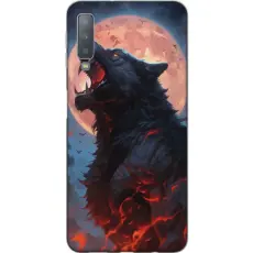 Gustaf - Mobilskal till Samsung Galaxy A7 (2018) med Ylande varg