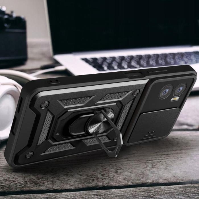 Tech-Protect - Tech-Protect Motorola E22/E22i Skal Camshield Pro - Svart