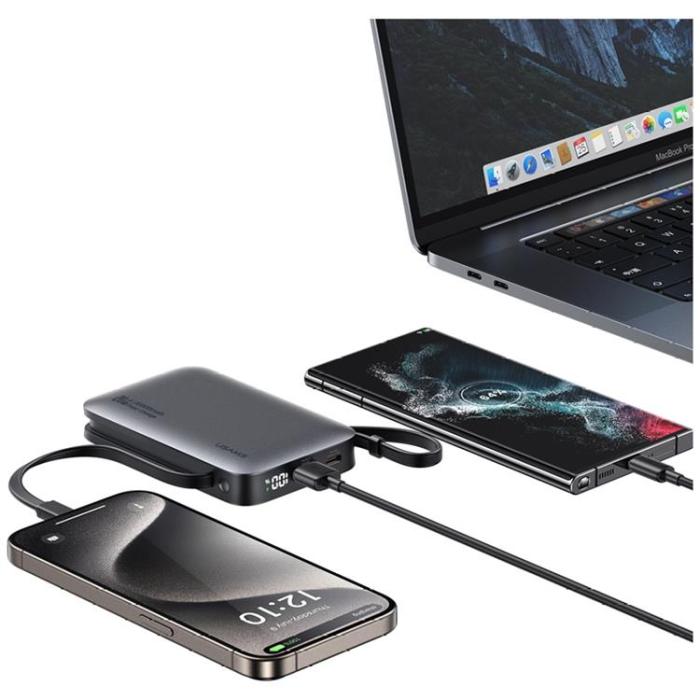 USAMS - USAMS Powerbank 10000mAh 20W USB-C/Lightning Kabel