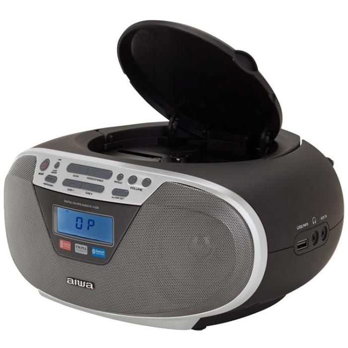 AIWA - Aiwa Radio med CD-spelare och Bluetooth - Silver