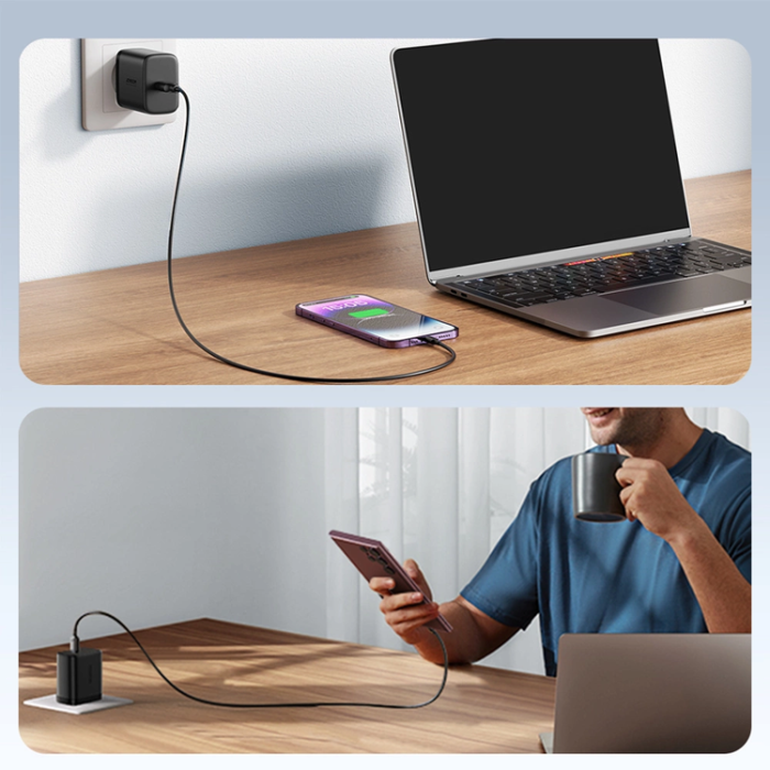 Joyroom - Joyroom Snabb Väggladdare 25W med USB-C Kabel 1m