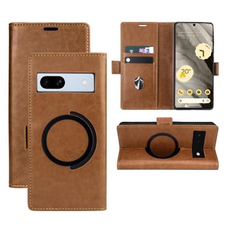 Google Pixel 6 Pro Plånboksfodral Magsafe Magnetic - Brun | 2353 | AlltMobil
