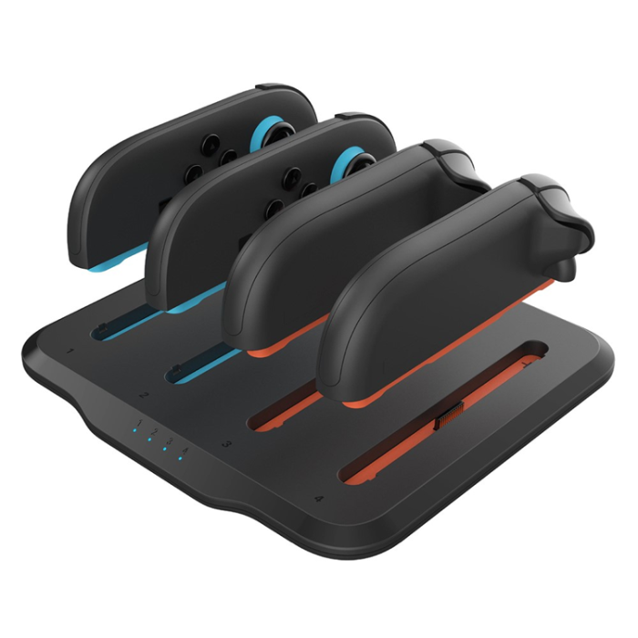 OEM - Nintendo Switch 2 Laddningsdocka med 4 platser och LED-indikator