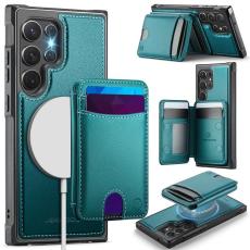 OEM - JEEHOOD Samsung Galaxy S22 Ultra 5G Fodral KonstL&auml;der - Bl&aring;