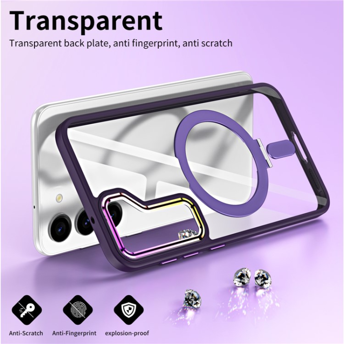 OEM - Galaxy S23 Mobilskal Magsafe Kickstand Magnetic - Grön