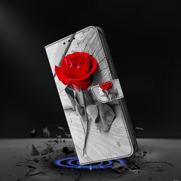 OEM - Samsung Galaxy S26 Plånboksfodral Magnetisk Stängning 3D Mönster Konstläder Rosé