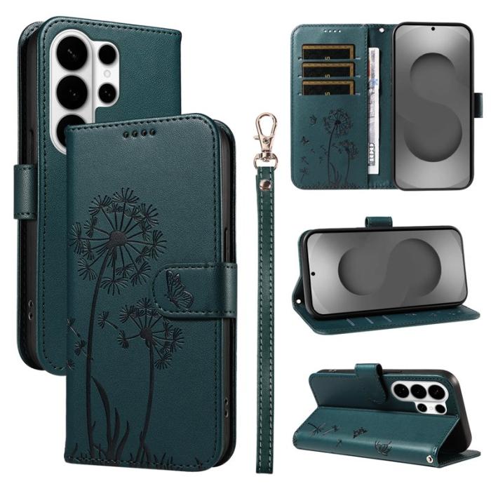 OEM - Samsung Galaxy S26 Ultra Fodral Äkta Läder Dandelion - Blå
