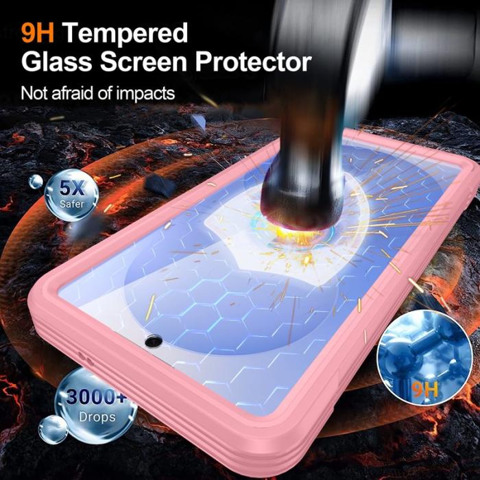 OEM - Mobilskal till Samsung Galaxy S26 Plus Plast Med Härdat Glas - Rosa
