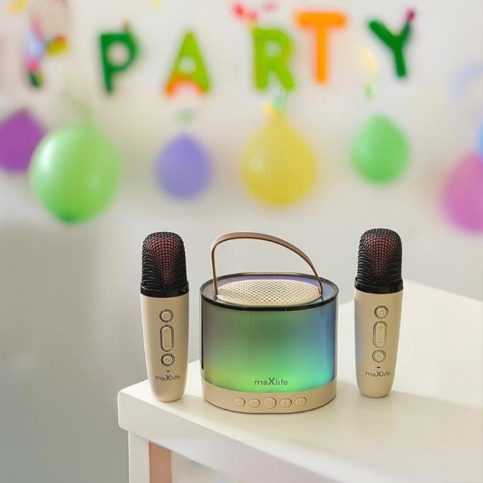 Maxlife - Maxlife Bluetooth Mikrofon och Högtalare MXKS-200 - Vit