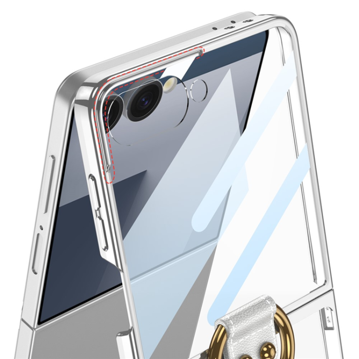 GKK - GKK Mobilskal till Galaxy Z Flip 7 Ringhållare - Transparent