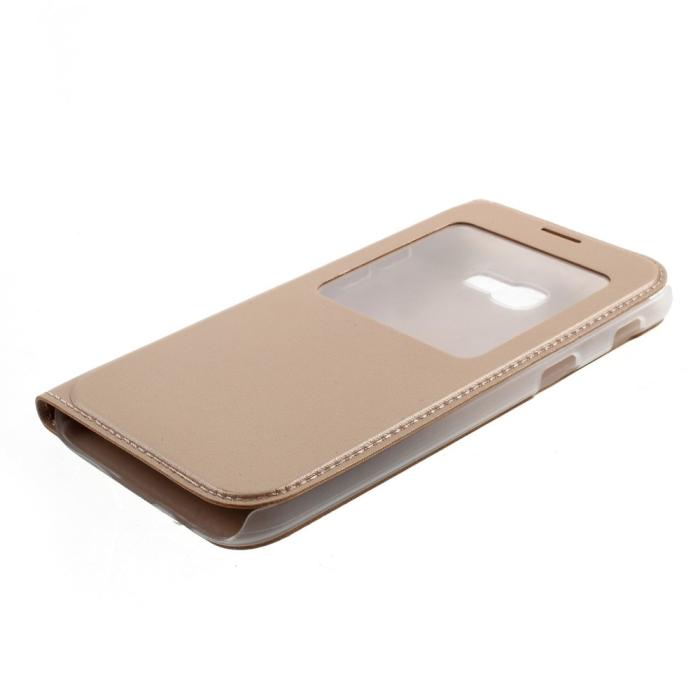 UTGATT5 - Fodral med fönster till Samsung Galaxy A3 (2017) - Gold
