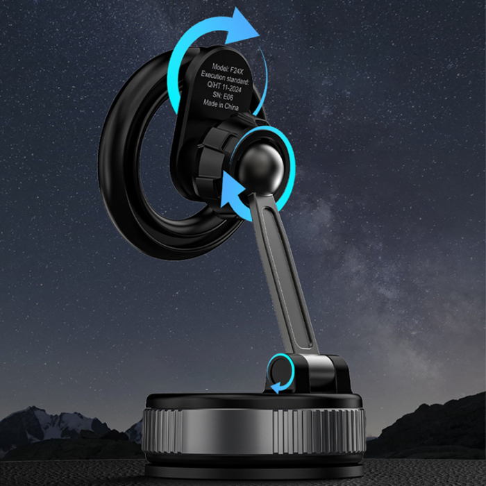 Dudao - Dudao MagSafe Bilhållare med Sugkopp F24X - Svart